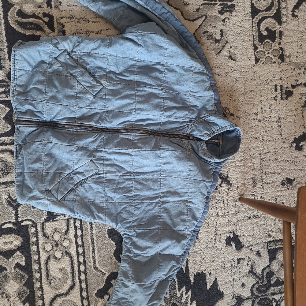 Free People Blue Quilted Jacket - Picture 6 of 9